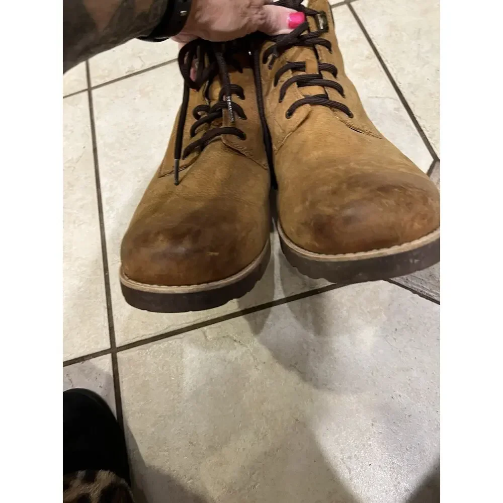 Ugg Mens Wheat Brown Seton TL Boots Waterproof Shearling Lined Sz 13